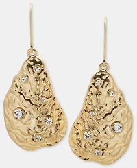 lonna & lilly Pave Oyster Shell Drop Earrings