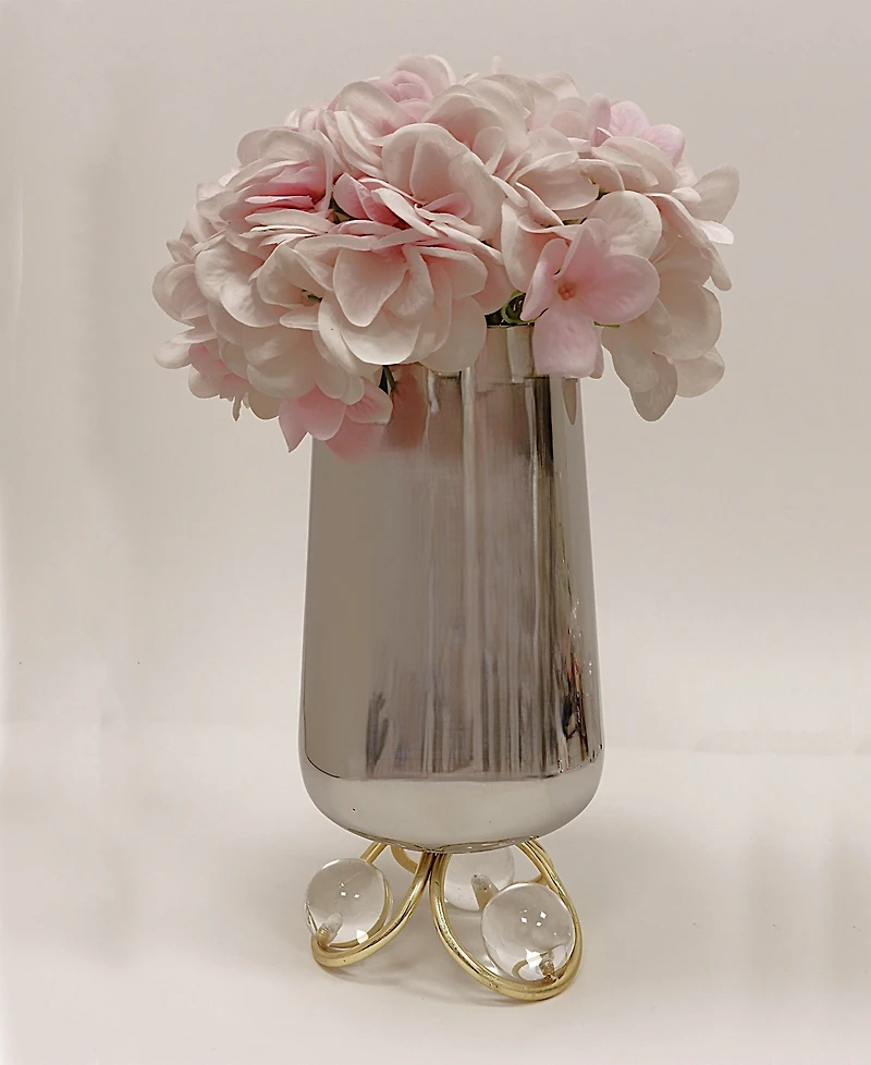 Classic Touch Vase with Clear Ball Base, 10.6"