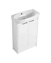 Busdays 23" Freestanding Bathroom Vanity with Sink, Soft Close Doors