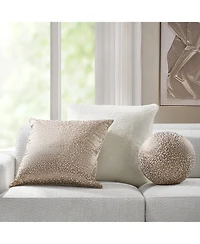Nouvel Ball Pillow 12" - Ivory/Gold