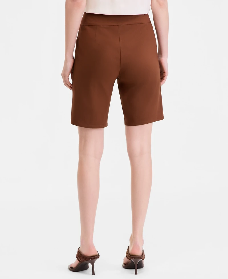 I.n.c. International Concepts Women's Mid Rise Pull-On Bermuda Shorts, Created for Macy's