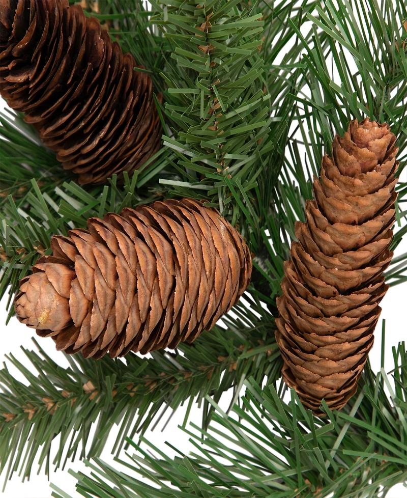 Northlight Dakota Pine Artificial Christmas Craft Spray With Pine Cones, 15"