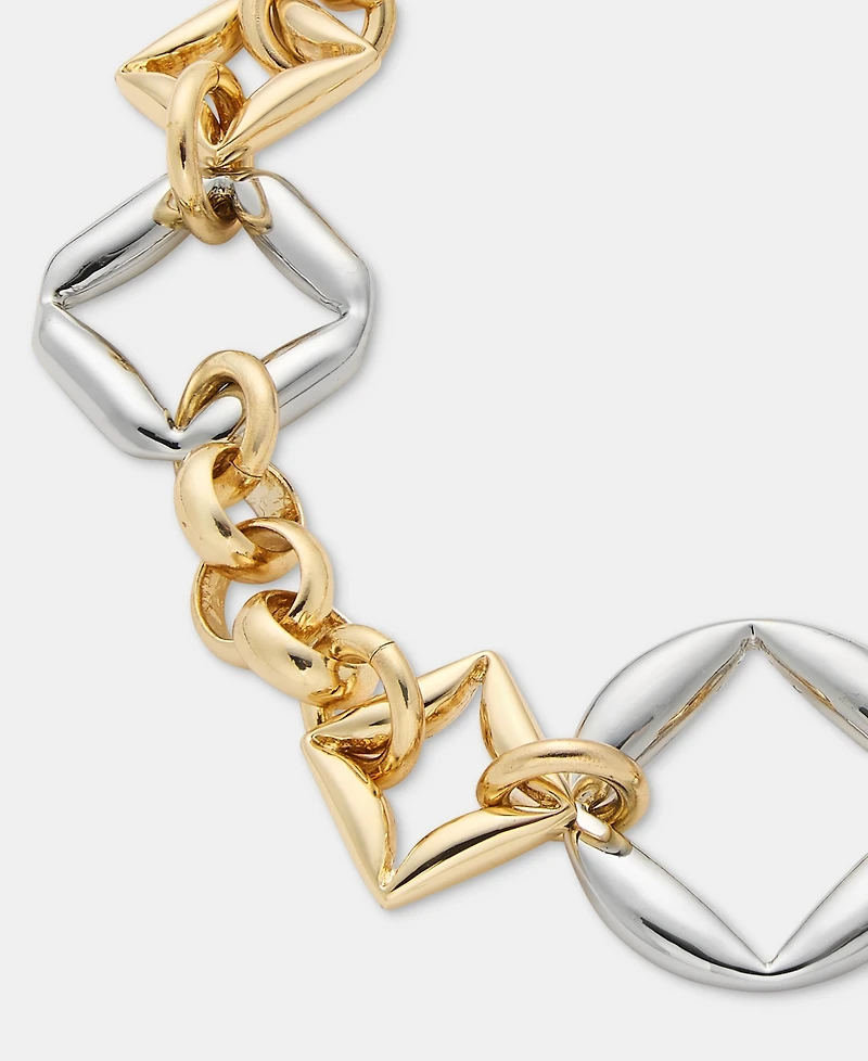 Karl Lagerfeld Paris Puffy Geometric Link Flex Bracelet