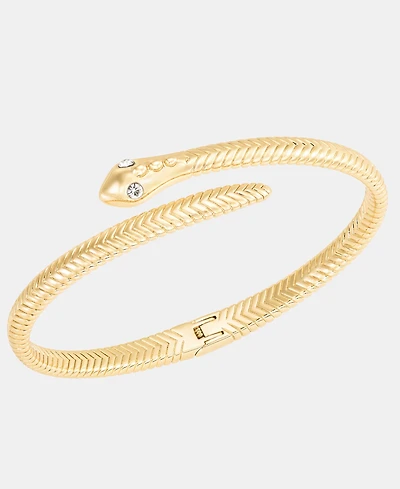 Lauren Ralph Lauren Pave Snake Bypass Bangle Bracelet