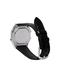 Casio Women's Japanese Quartz Vintage Black Leather Watch 28.6mm