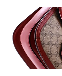 Pre-Owned Gucci Small Horsebit 1955 Shoulder Bag Gg Coated Canvas with Leather