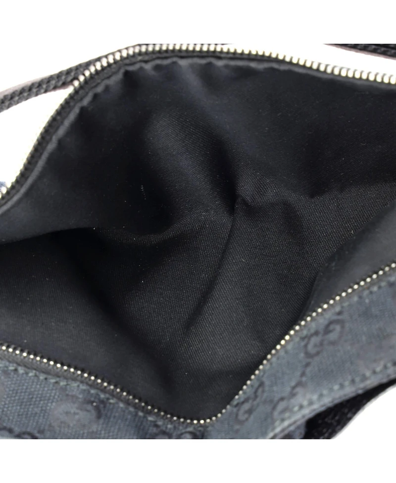 Pre-Owned Gucci Vintage Double Belt Bag Gg Canvas with Leather