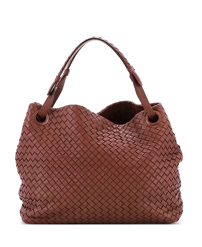 Pre-Owned Bottega Veneta Medium Bella Tote Intrecciato Nappa