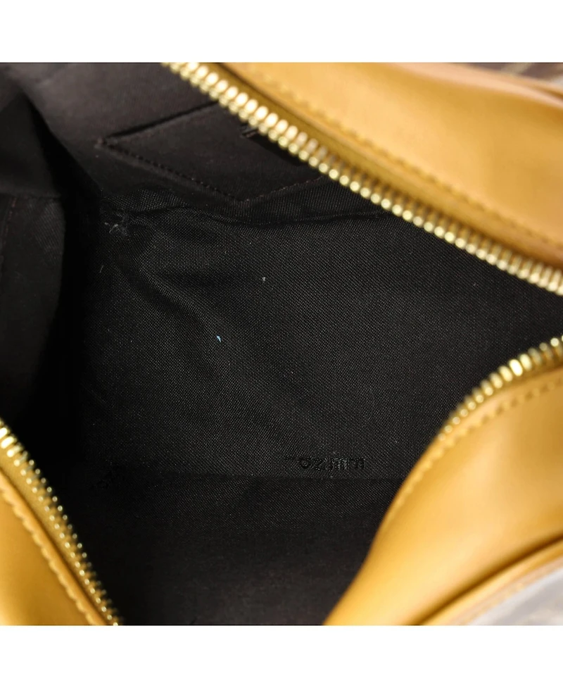 Pre-Owned Fendi Small Ff Logo Stamp Camera Bag Zucca Coated Canvas