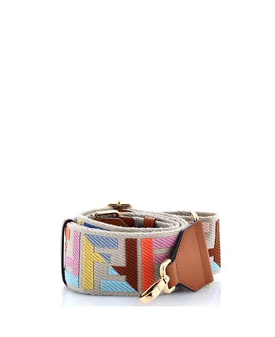 Pre-Owned Fendi Strap You Shoulder Strap Multicolor Zucca Canvas with Leather