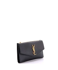 Pre-Owned Saint Laurent Long Uptown Flap Wallet Leather