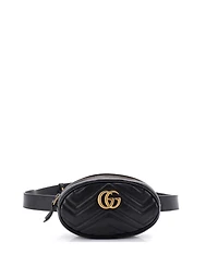 Pre-Owned Gucci Gg Marmont Belt Bag Matelasse Leather