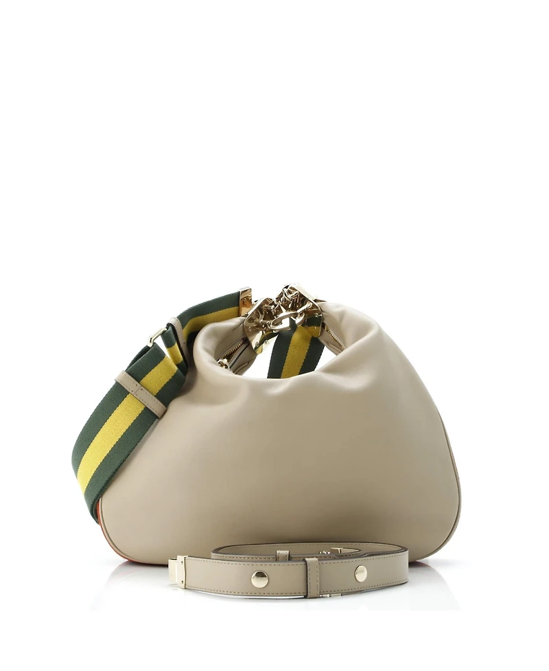 Pre-Owned Gucci Large Attache Shoulder Bag Leather