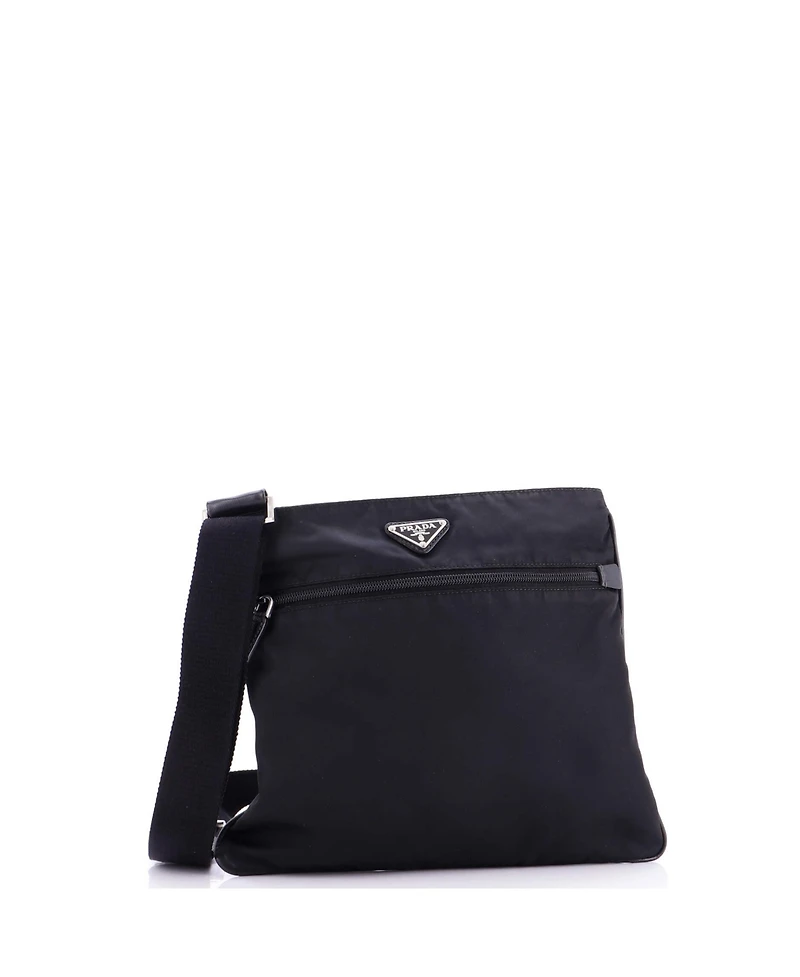 Pre-Owned Prada Medium Front Pocket Messenger Bag Tessuto