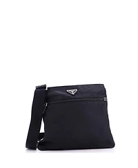 Pre-Owned Prada Medium Front Pocket Messenger Bag Tessuto