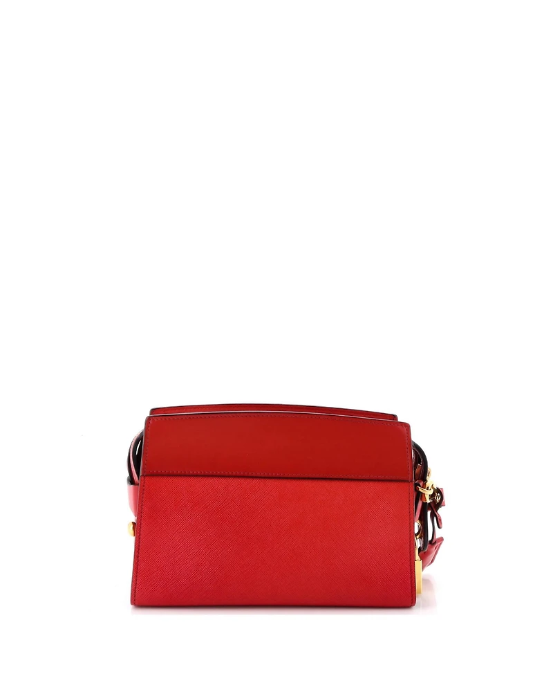 Pre-Owned Prada Small Esplanade Crossbody Bag Saffiano with City Calf