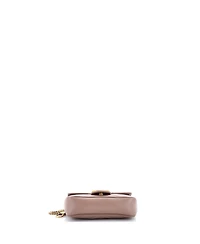 Pre-Owned Gucci Super Mini Gg Marmont Flap Bag Matelasse Leather
