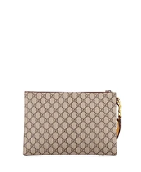 Pre-Owned Gucci Neo Vintage Wristlet Pouch Gg Coated Canvas