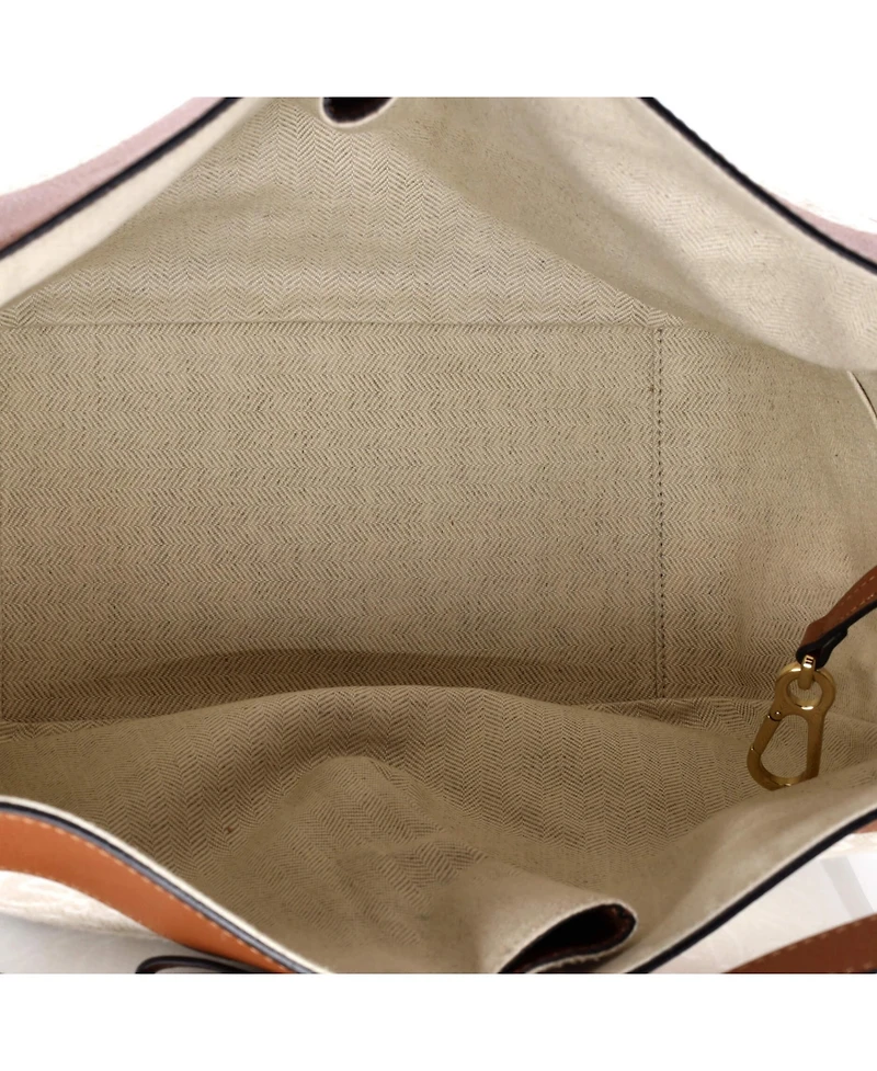 Pre-Owned Loewe Small Hammock Bag Leather and Anagram Jacquard