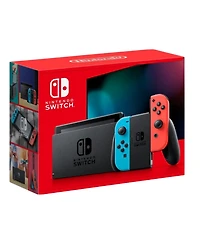 Nintendo Switch Neon Bundle With Accessories and Super Smash Bros Game