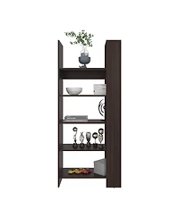 Depot E-Shop 5-Shelf Dark Bookcase