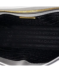 Pre-Owned Prada Small Embleme Flap Bag Saffiano Leather