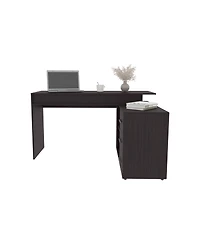 Depot E-Shop Neilton L-Shaped Desk, 3 Drawers, 2 Shelves