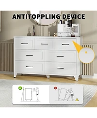 Rainsken 7 Drawer Dresser for Bedroom