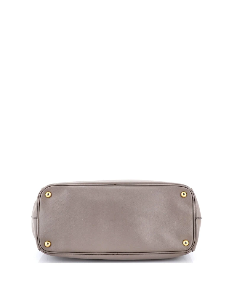 Pre-Owned Prada Large Double Zip Lux Tote Saffiano Leather