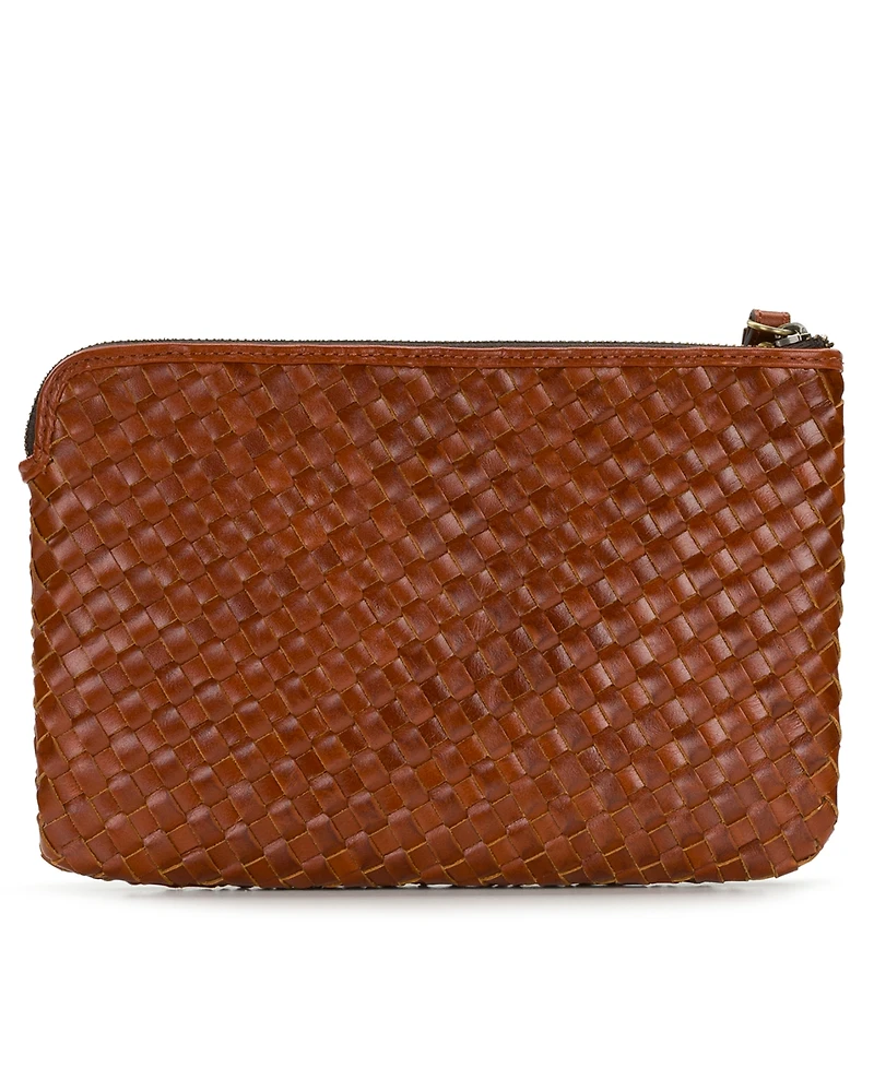 Patricia Nash Leisha Zippered Leather Wristlet