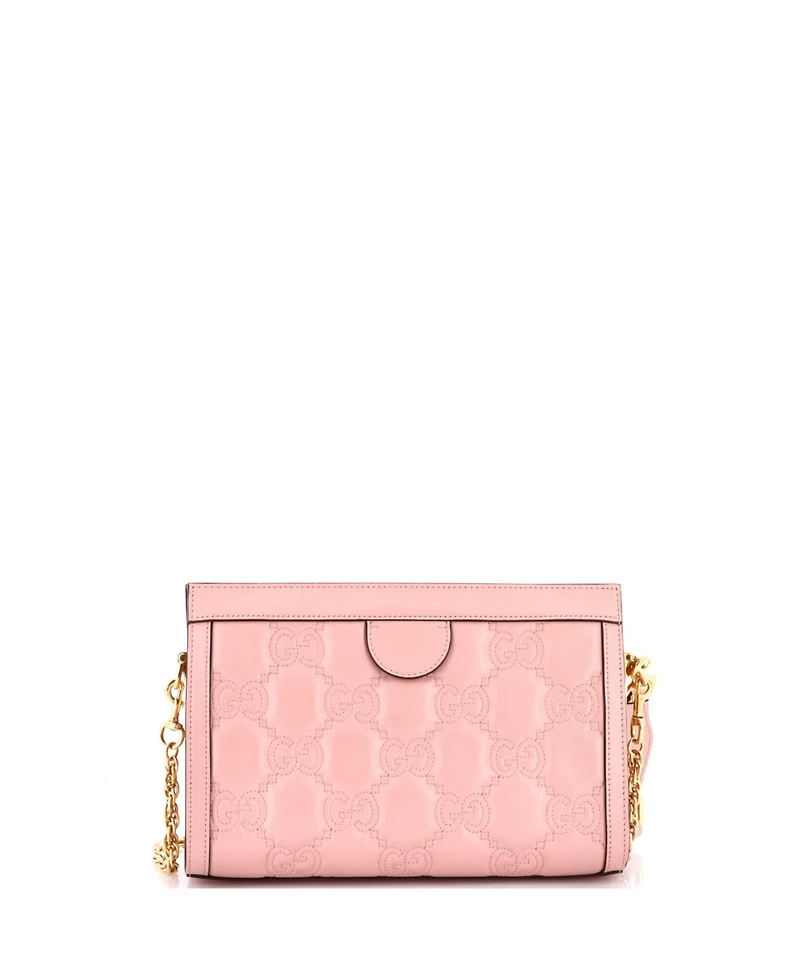 Pre-Owned Gucci Small Gg Shoulder Bag Gg Matelasse Leather