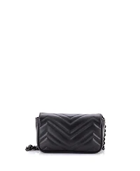 Pre-Owned Gucci Gg Marmont Flap Belt Bag Matelasse Leather