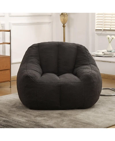 Clihome Bean Bag Sofa with Tufted Soft Stuffed Filling, Comfy Cozy Chairs