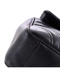 Pre-Owned Gucci Gg Marmont Flap Bag Matelasse Leather