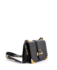 Pre-Owned Prada Large Cahier Crossbody Bag Leather and Saffiano Leather
