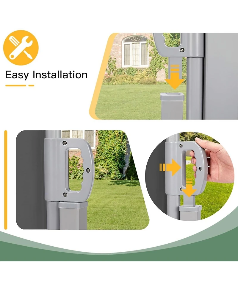 Aecojoy Retractable Side Awning, Double Side Awning