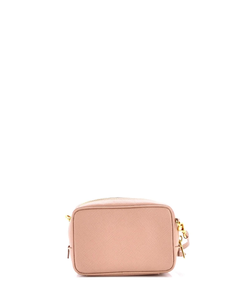 Pre-Owned Prada Mini Zip Crossbody Bag Saffiano Leather