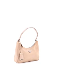 Pre-Owned Prada Mini Re-Edition 2005 Hobo Tessuto with Saffiano Leather