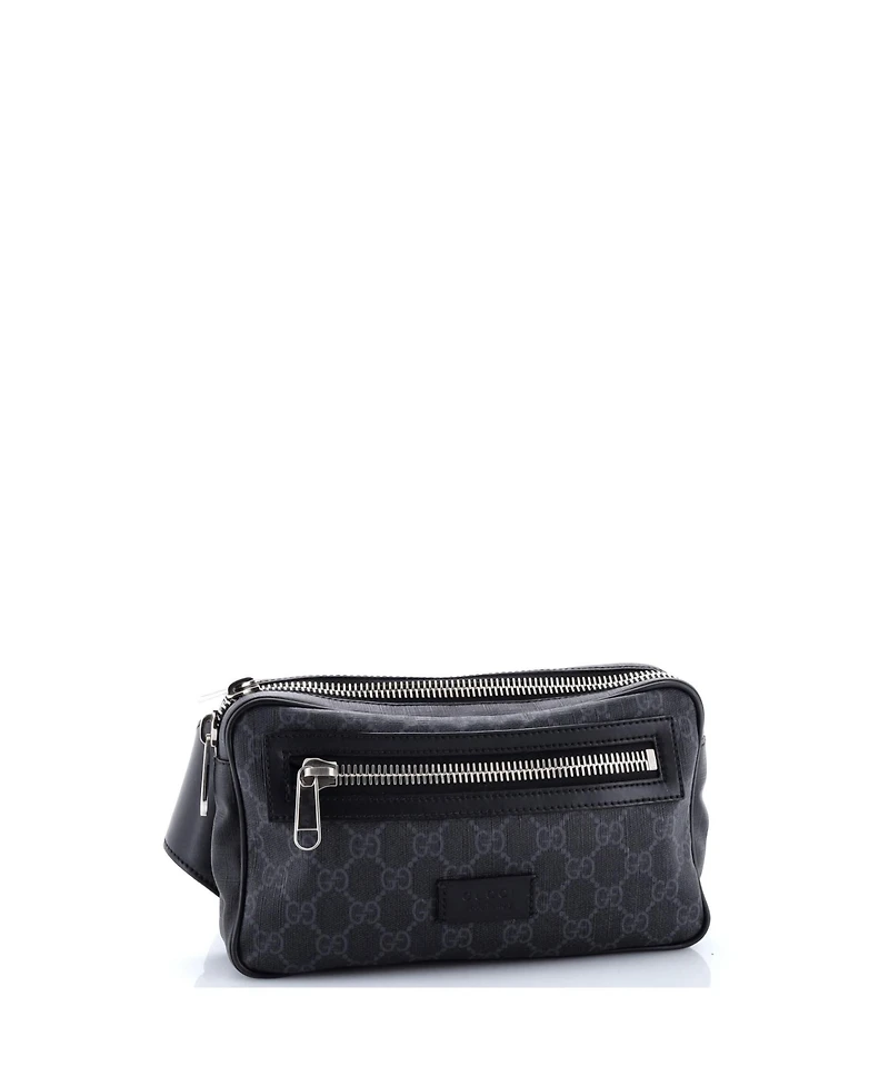 Pre-Owned Gucci Small Soft Zip Belt Bag Gg Coated Canvas