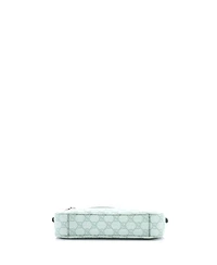 Pre-Owned Gucci Small Emblem Shoulder Bag Gg Coated Canvas with Leather