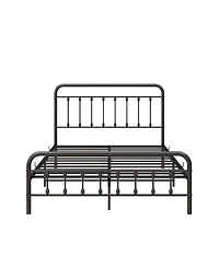 Rainsken Full Size Metal Platform Bed Frame with Premium Steel Slat Support and Ample Under-Bed Storage, No Box Spring Needed for Bedroom