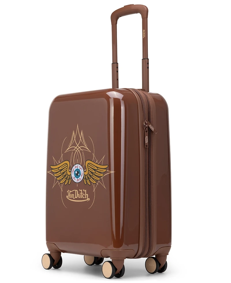 Von Dutch Eyeflight Small Expandable Hardside Carry-On Spinner Suitcase