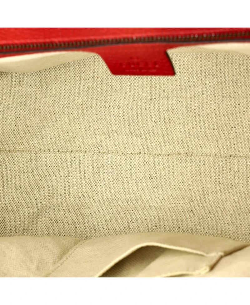 Pre-Owned Gucci Small Gg Marmont Top Handle Bag Leather