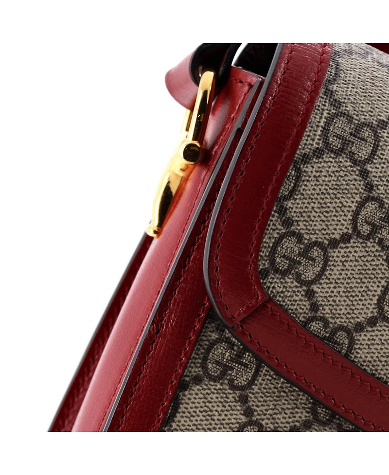 Pre-Owned Gucci Small Horsebit 1955 Shoulder Bag Gg Coated Canvas with Leather