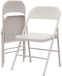 gaomon Folding Chairs Set of 2 Metal and Hold Up to 350 Pounds Foldable for Outdoor Indoor, Lightweight Chair