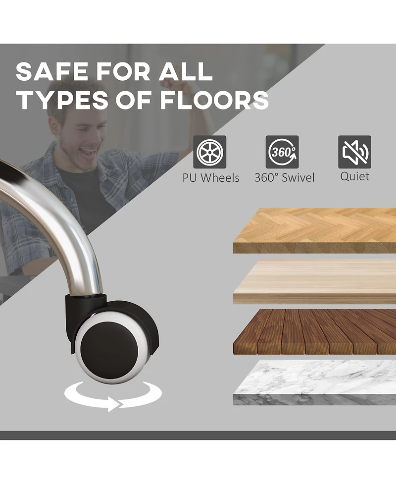 Boyel Living Vibration Massage Office Chair with Heat and Footrest