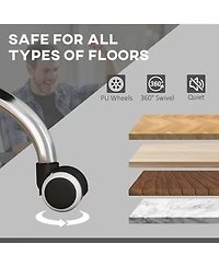 Boyel Living Vibration Massage Office Chair with Heat and Footrest