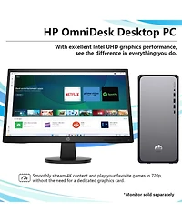 Hp OmniDesk Tower Desktop Intel Core i7 16GB Ram Intel Uhd Graphics 512GB Ssd Storage Windows 11 Pro