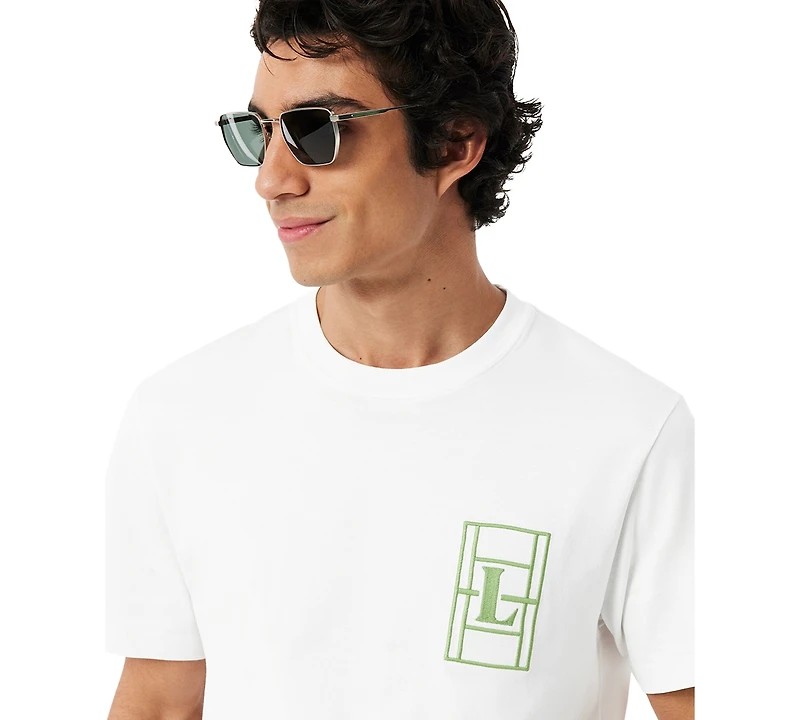 Lacoste Men's Classic-Fit Embroidered Heavy Jersey T-Shirt