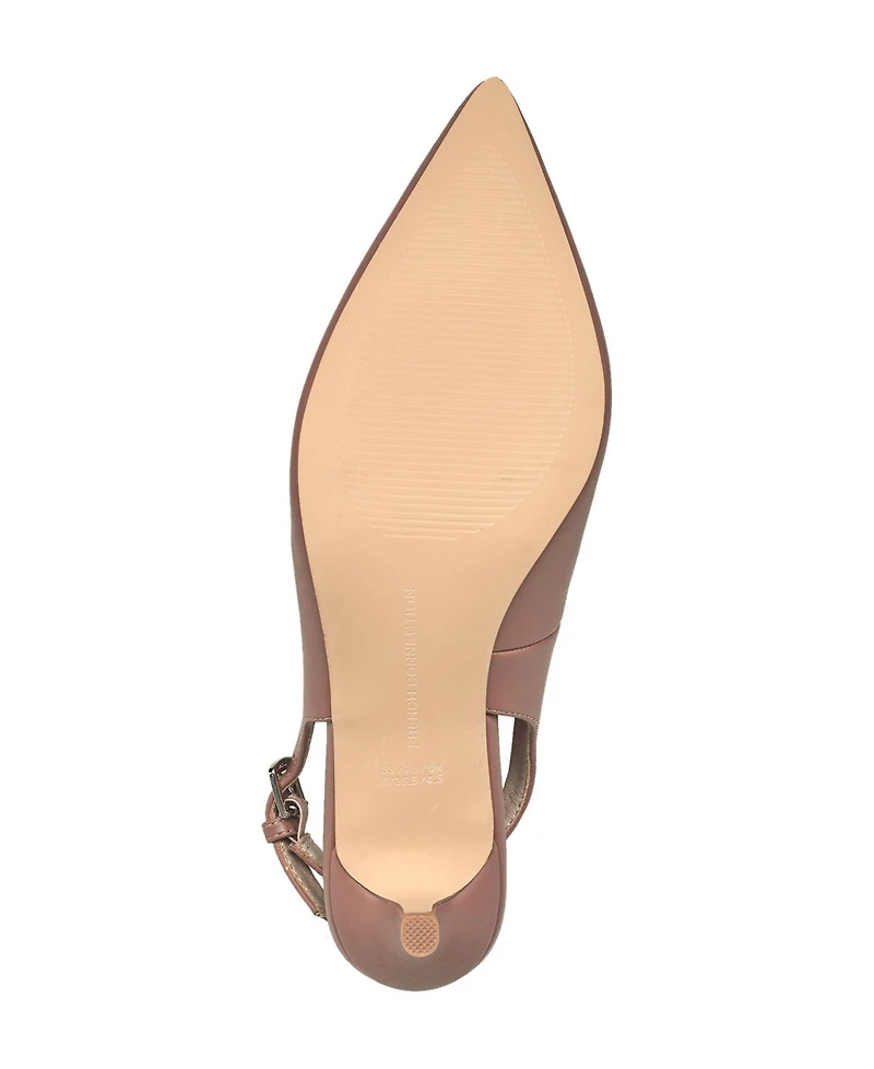 French Connection Ladies Quinn Slingback Kitten Heel